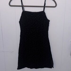 BDG Black Leopard Mini Dress